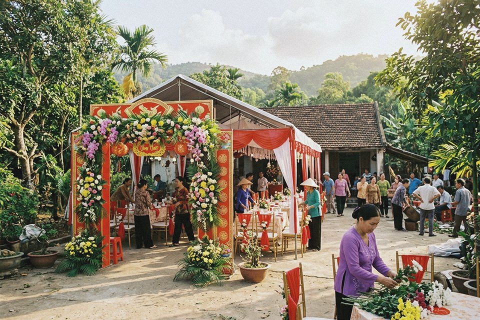 Dịch vụ cưới hỏi Nga Sơn: chuẩn bị đám cưới ở quê